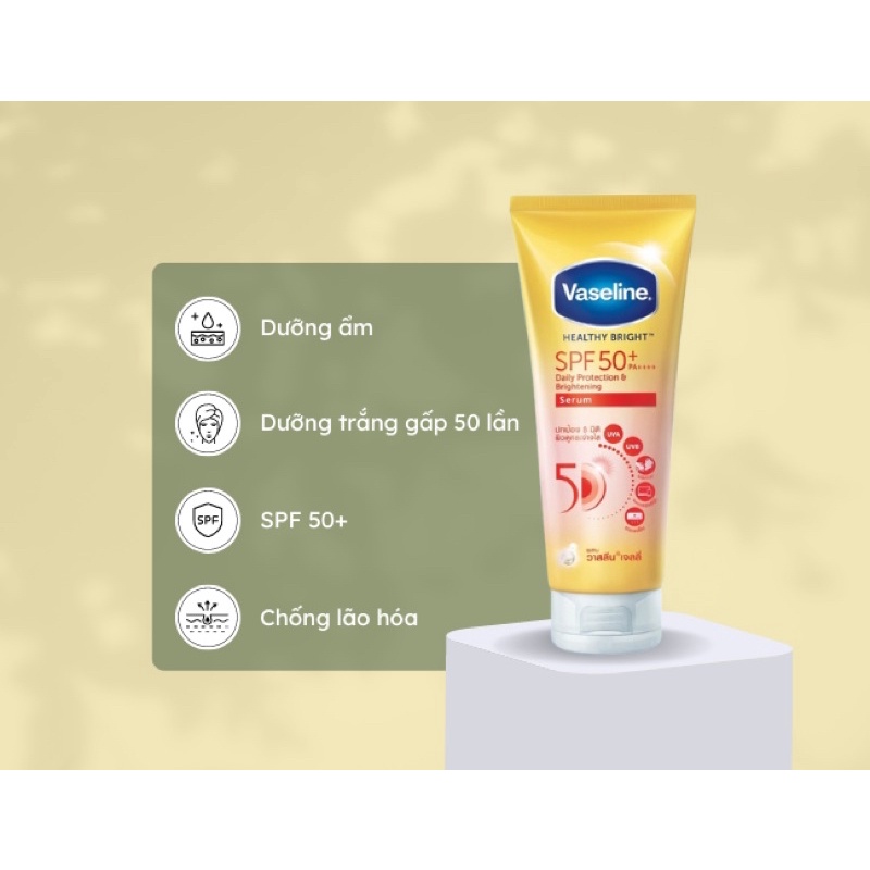 [ JUNHEE_ AUTH ] Kem dưỡng thể Vaseline 50x 300ml chính hãng
