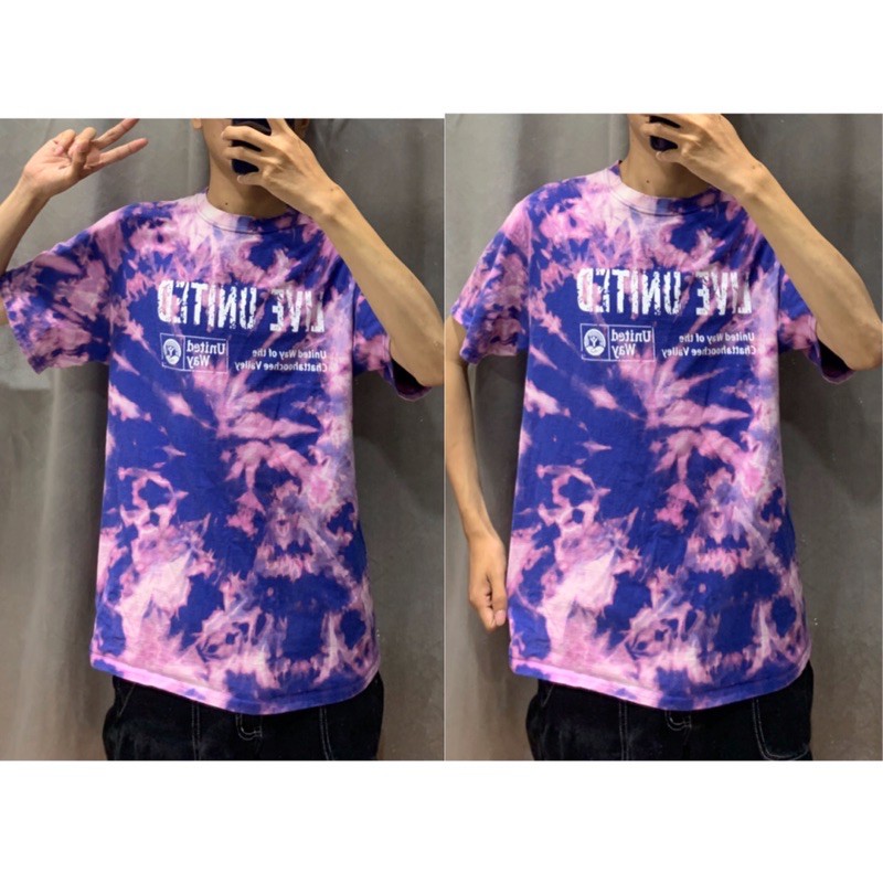 2HAND - ÁO PHÔNG MỸ MÀU TÍM OVERSIZE LOANG TIEDYE PHẦN 2/4