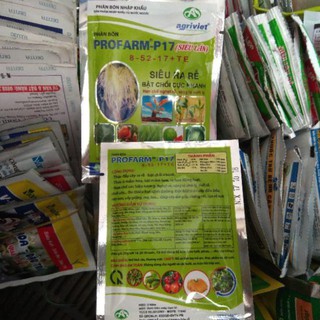 Phân bón kích rễ siêu lân profarm-p17 8-52-17+te gói 20 gr