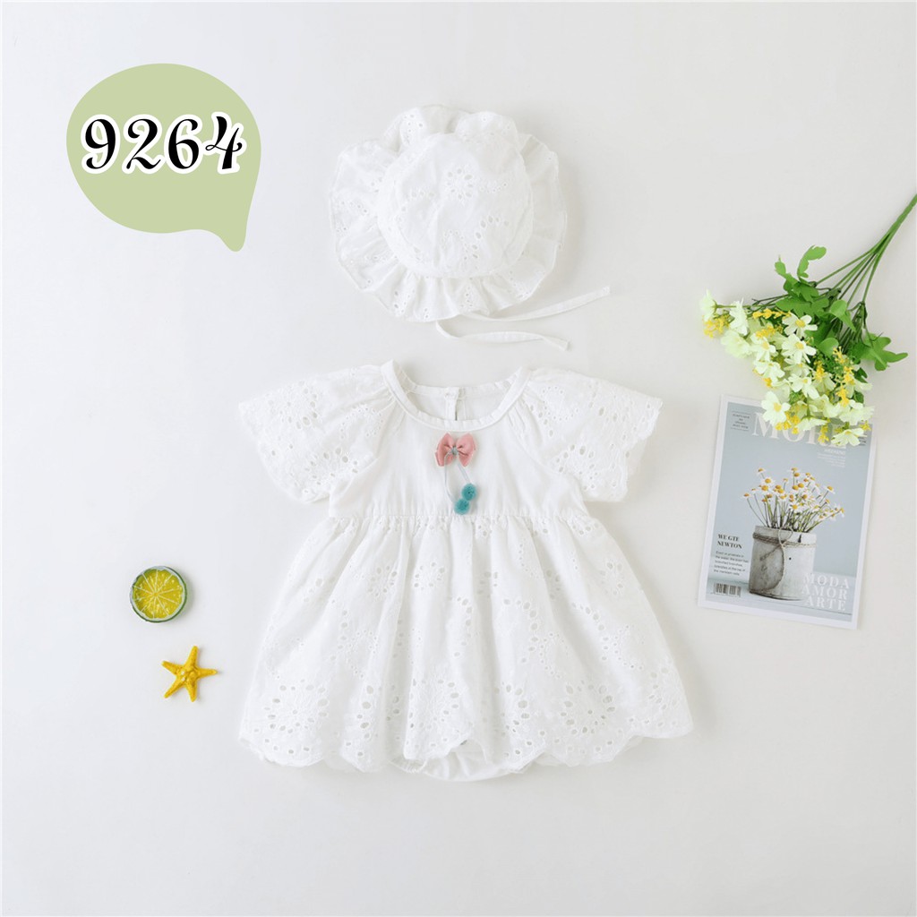 SET BODY VÁY BÉ GÁI KÈM NÓN NHIỀU MẪU DỄ THƯƠNG CHO BÉ TỪ 6-13KG