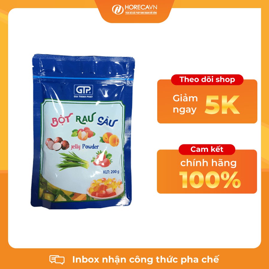 Bột Thạch Rau Câu GTP 200gr - DỄ LÀM, NHANH ĐÔNG