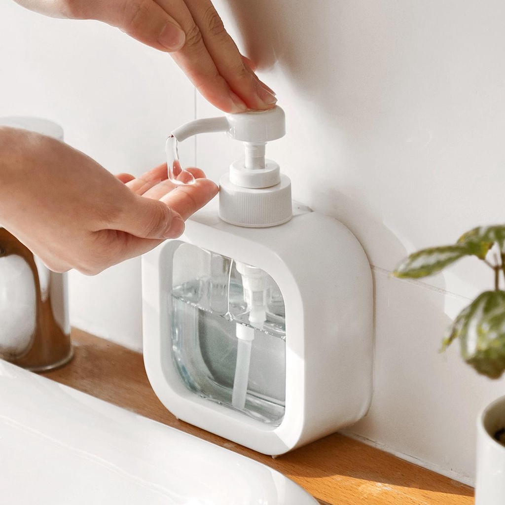 Chai Rỗng Đựng Xà Phòng Rửa Tay Dạng Ấn Tiện Lợi