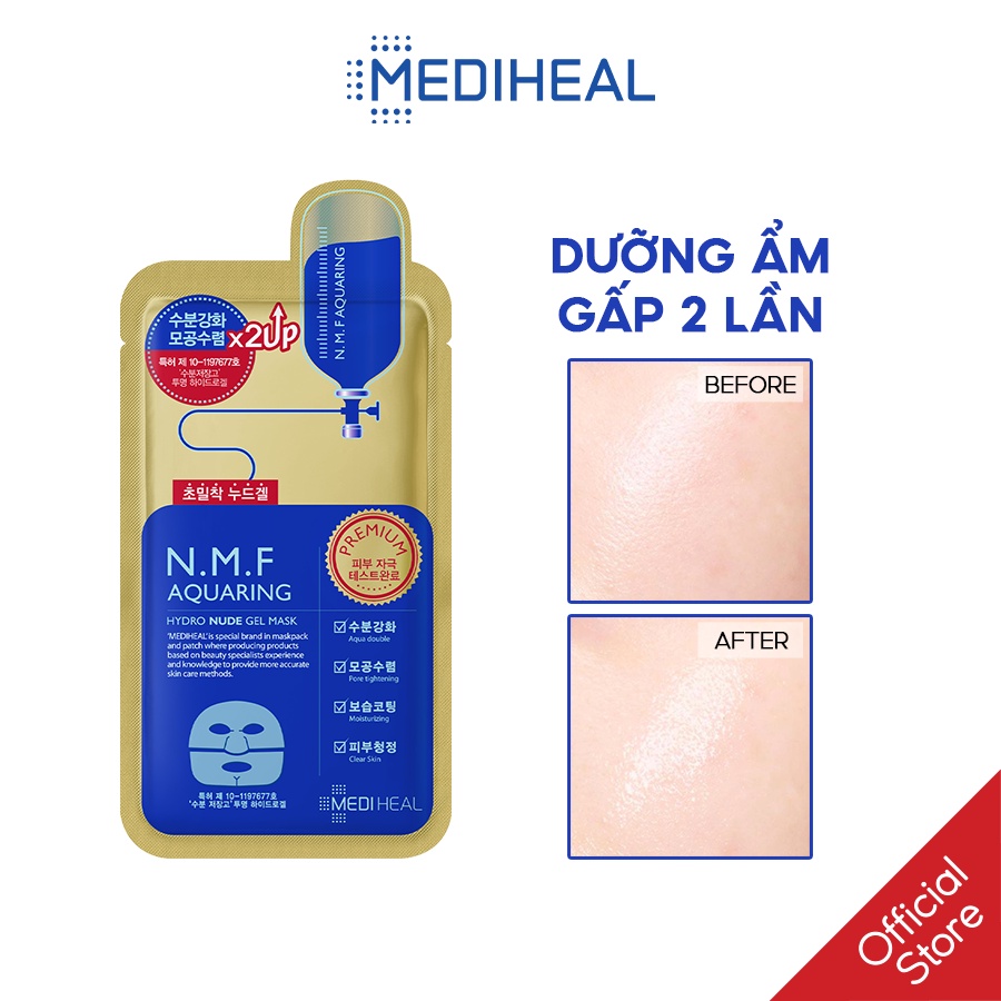 Mặt nạ Cấp ẩm Nhân đôi dưỡng chất Mediheal Nude Gel Mask 30g