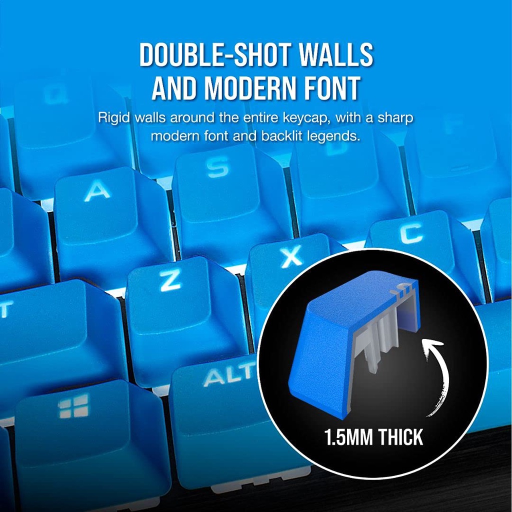 Bộ nút thay thế Corsair Keycap PBT Double-Shot PRO