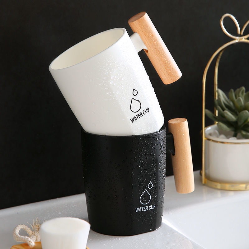 Cốc Nhựa Đựng Bàn Chải Đánh Răng Thiết Kế Đơn Giản Sáng Tạo Theo Phong Cách Hàn Quốc