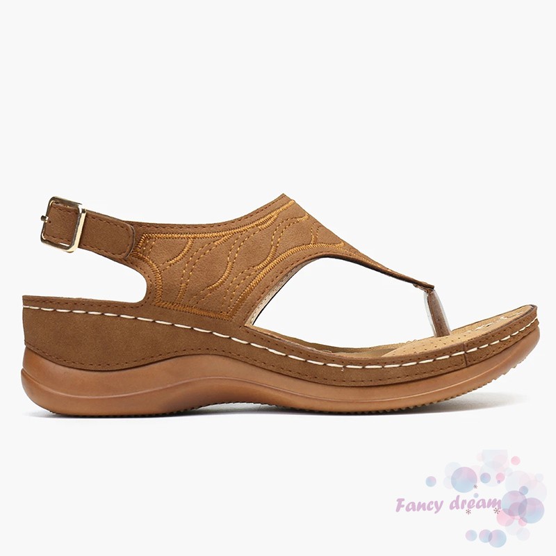 Giày sandal đi biển mềm mại có quai cài ngay mắt cá chân nhẹ thời trang cho nữ