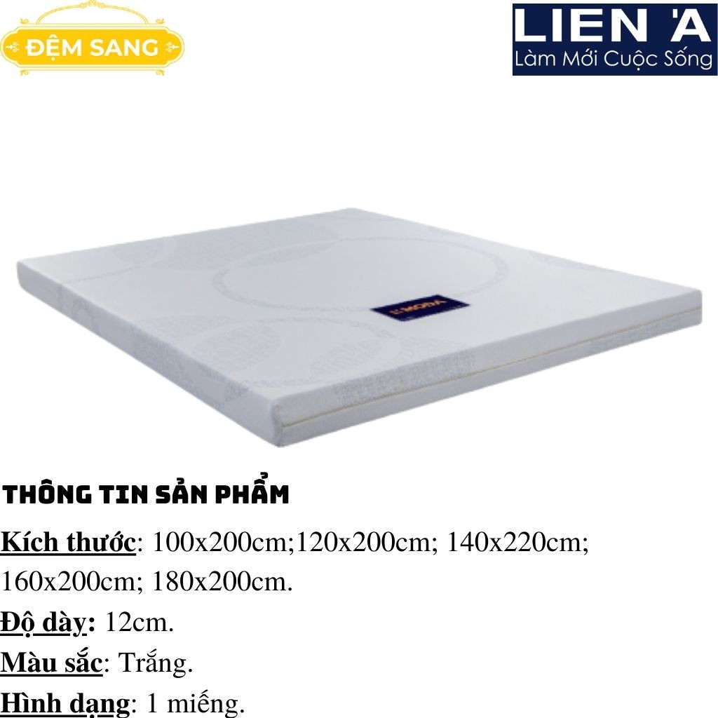 Nệm, Đệm cao su Liên Á đa tầng L-MODA foam cao cấp mix cao su thiên nhiên êm ái đàn hồi cao và cực kỳ thoáng mát CS105