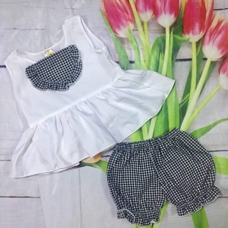 Combo 2 bộ kate lụa cho bé 7-23kg