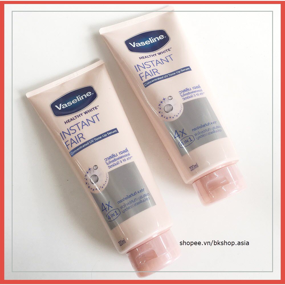 [Auth Thái - Sữa Dưỡng Thể Ban Đêm] Vaseline Healthy White Instant Fair 4X Thái Lan