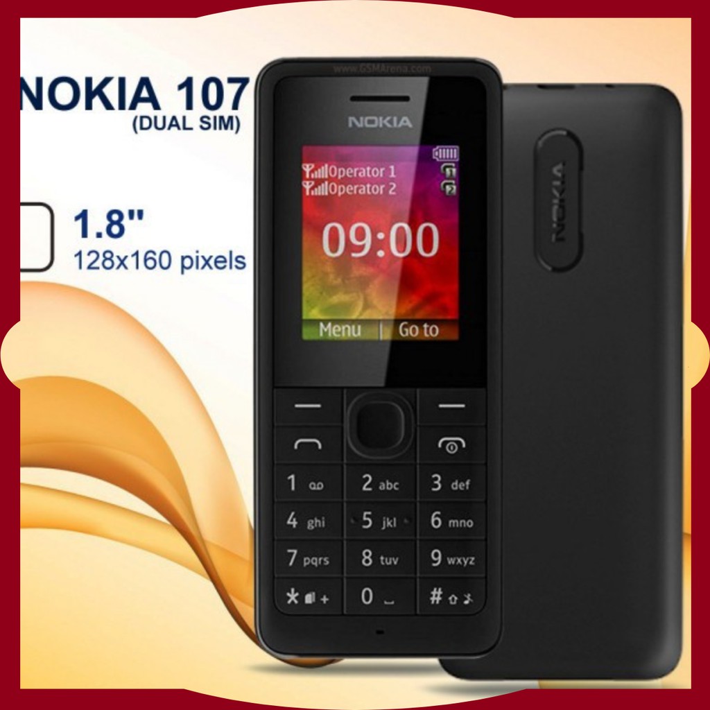 Điện Thoại Nokia 107 - 2 Sim Zin Like New Kèm Pin Sạc