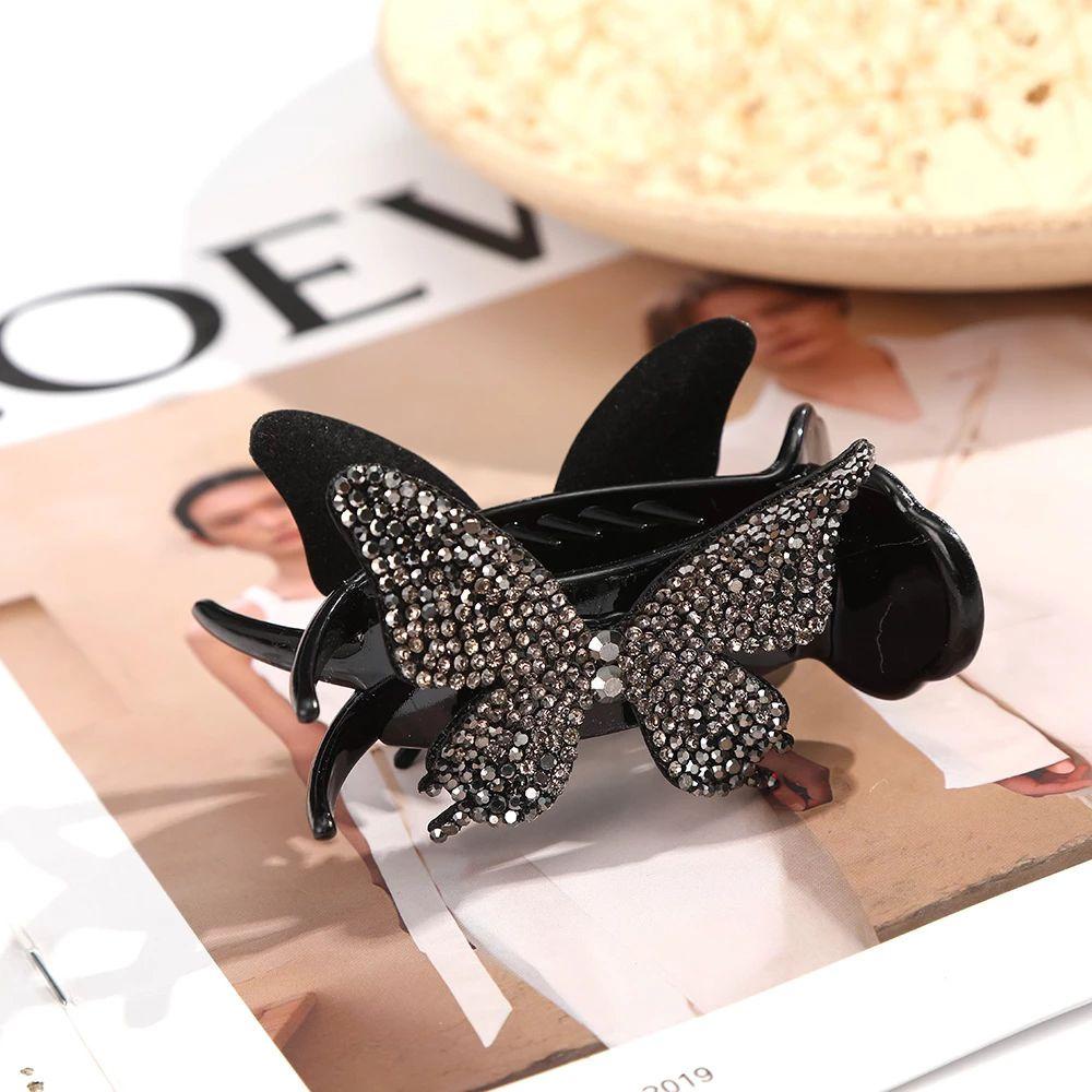 Kẹp Tóc Hình Bướm Bằng Nhựa Resin Cao Cấp VANES1|Kẹp Tóc Nữ Thiết Kế Xinh Xắn