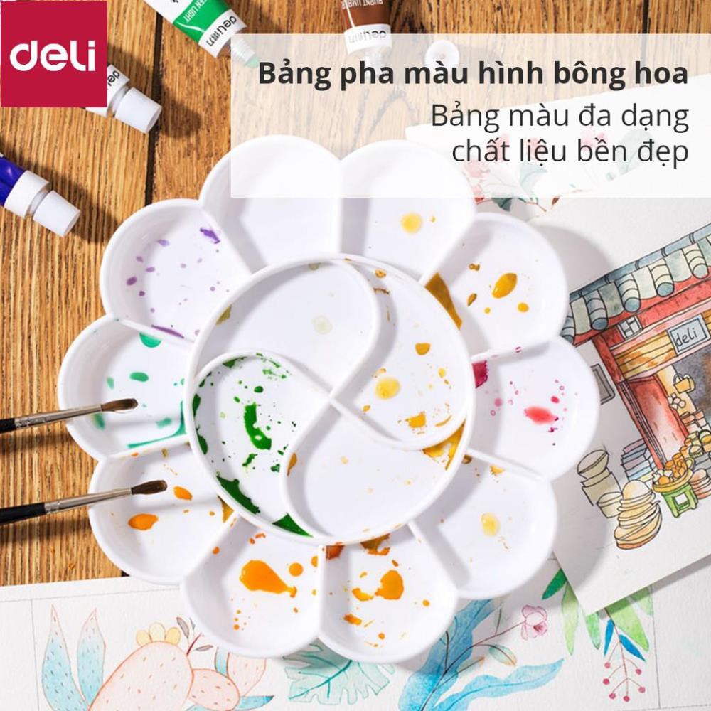 Khay pha màu 10/14 ngăn Deli - 1 chiếc - 9402/9403 [Deli]