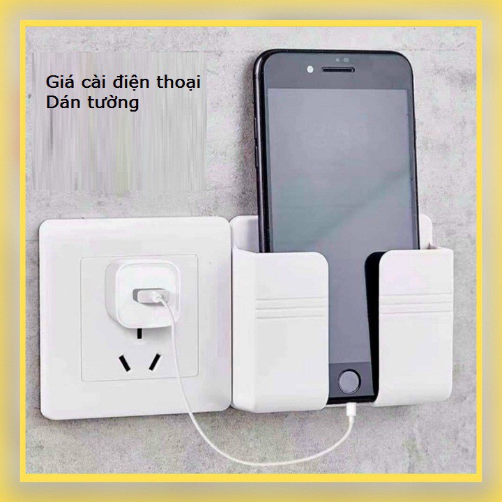 Kệ cài điện thoại, điều khiển loại dán tường tiện dụng siêu rẻ - HV Store SZ625