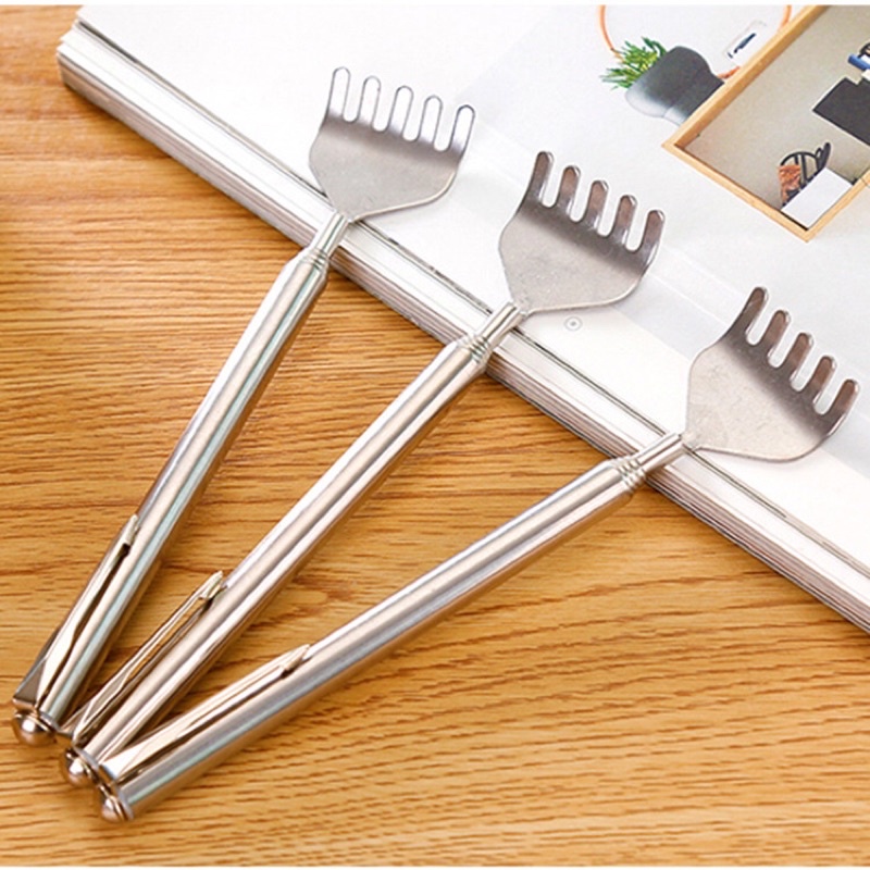 Cây Gãi Lưng INOX Kéo Dài Rút Gọn 50cm - Tay Dụng Cụ Đồ Gãi Ngứa Siêu Hot