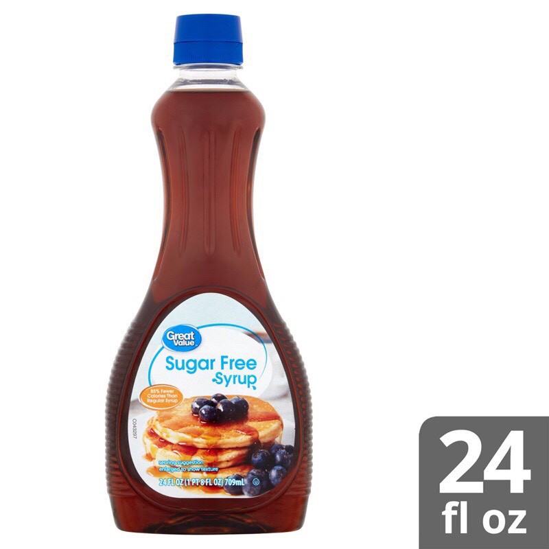 [Siro không đường] Siro ăn kiêng Sugar Free Syrup 24oz 710ml GREAT VALUE