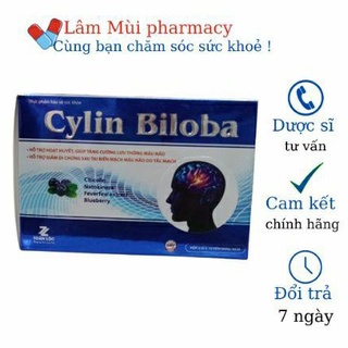 Viên uống bổ não CYLIN BILOBA tăng cường trí nhơ+ Hoạt huyết dưỡng não, ổn định huyết áp, phòng tai biến l