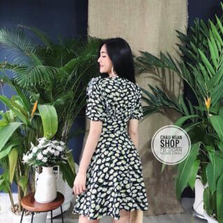 Đầm xòe hoa cúc xinh