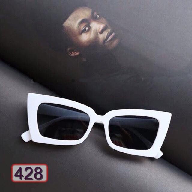 MẮT KÍNH THỜI TRANG NỮ FORM VUÔNG 428 2 MÀU TRẮNG HỒNG SIÊU SANG CHẢNH | BigBuy360 - bigbuy360.vn