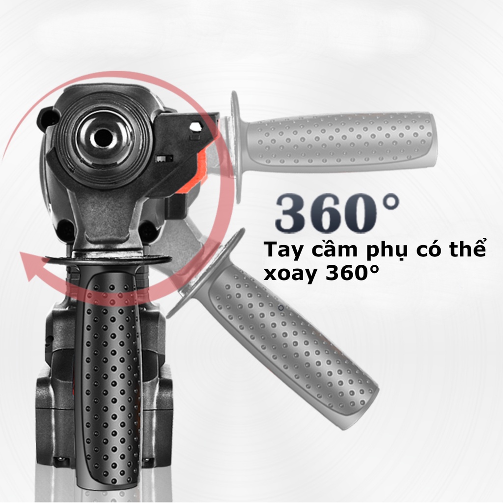Thân máy khoan đục bê tông 3 chức năng Bosh 2-26 dùng pin chân Makita thông dụng (ko gồm pin, sạc)