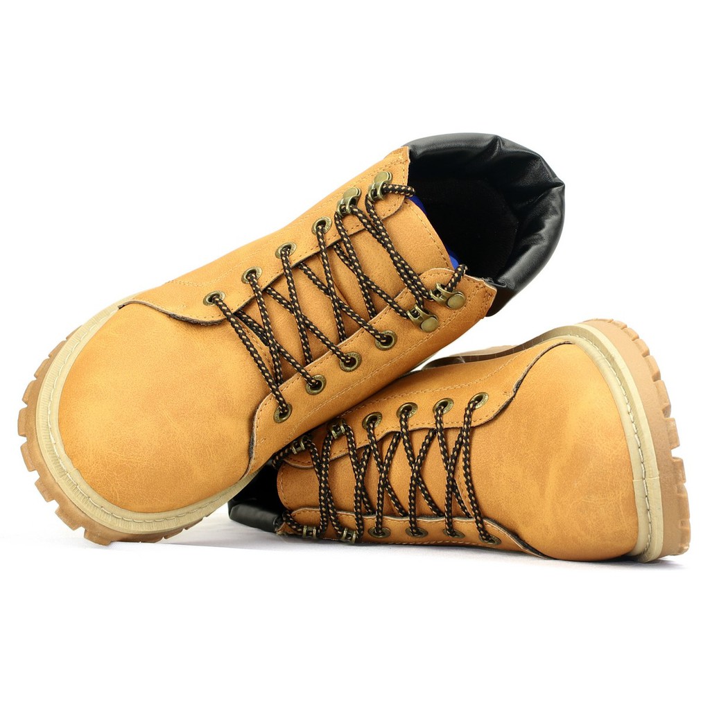 Giày Boots Da Cực Chất BCC004 Cổ Cao - Nâu | BigBuy360 - bigbuy360.vn