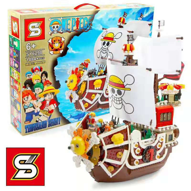 Mô Hình One Piece Tàu Hải Tặc Thousand Sunny SY 6298 1484 Mảnh