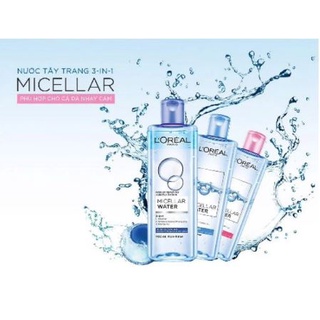 Nước tẩy trang L'Oreal Paris 3 in 1 Micellar Water