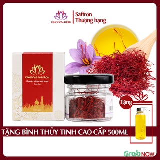 Saffron nhụy hoa nghệ tây Kingdom Herb Iran loại super negin thượng hạng hộp 1 gram
