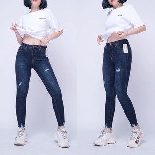 Quần jeans lai tua VNXK