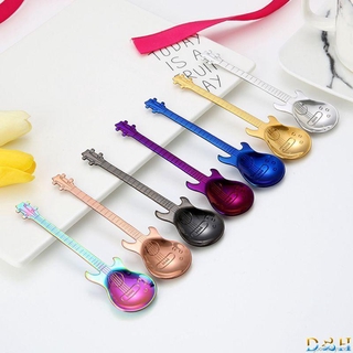 Muỗng Cà Phê Bằng Thép Không Gỉ Hình Cây Đàn Ghi Ta