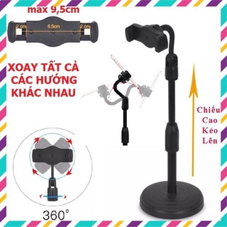 Fd5 kẹp điện thoại để bàn livestream xem video xoay 360 độ - giá đỡ điện thoại để bàn
