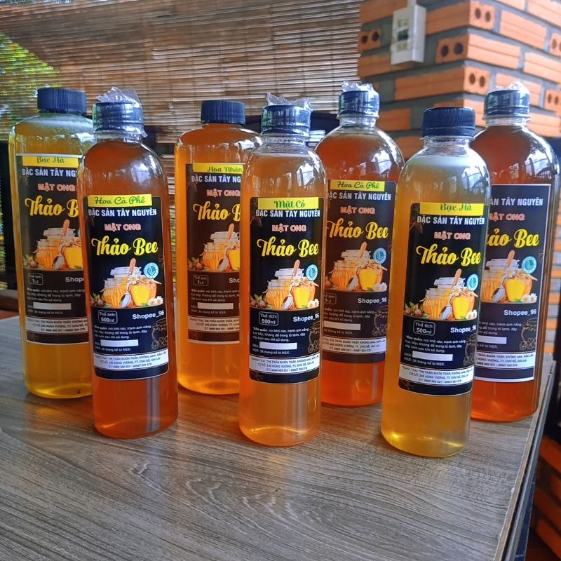 Mật ong nguyên chất Tây Nguyên 6 chai (330ml/chai)