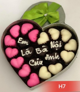 Socola Valentine Handmade loại nhỏ (nhận viết chữ theo yêu cầu)