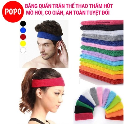 Băng trán thể thao POPO 1133 thoáng khí thấm mồ hôi mềm mại
