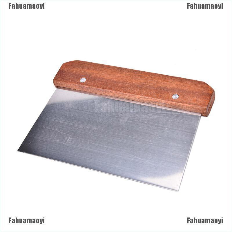 Fahuamaoyi Stainless Steel Pizza Crepe Pancake Batter Spreader Flour Pastry cake Scraper FA