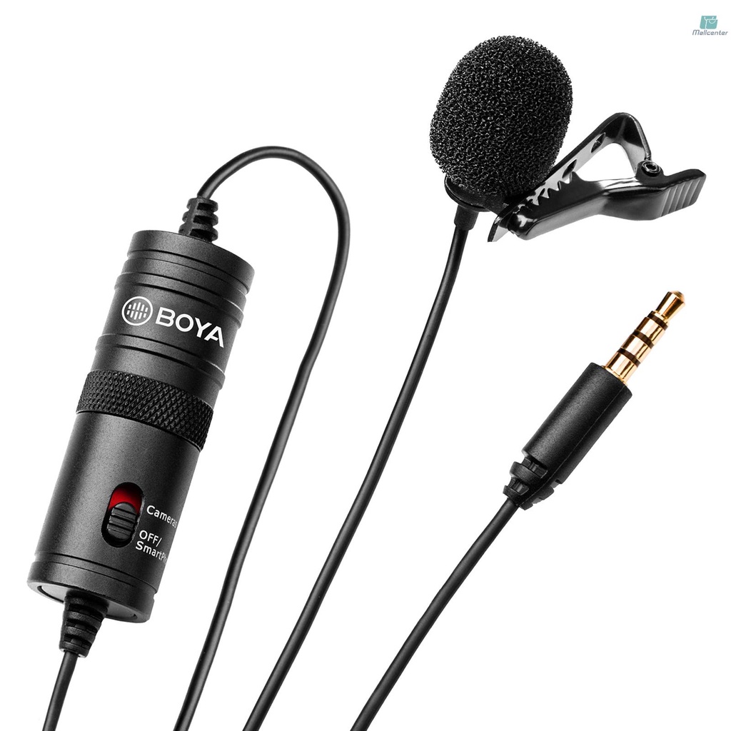 Micro Đa Hướng BOYA BY-M1 Có Kẹp Cổng 3.5mm Cho Máy Ảnh DSLR