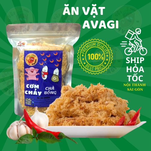 Cơm cháy SIÊU CHÀ BÔNG 250g đồ ăn vặt AVAGI vừa ngon vừa rẻ