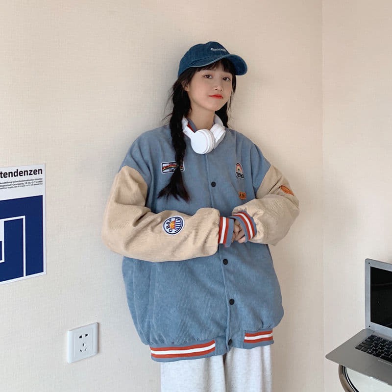 ⚾ Áo khoác bomber bóng chày nhung unisex hot trend ulzzang 2020 (backup Kỳ Lân Shop) | BigBuy360 - bigbuy360.vn