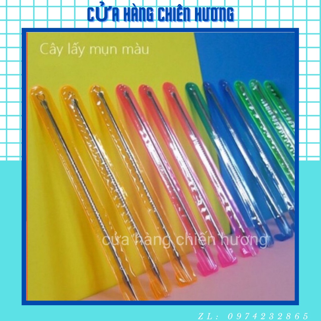 Set 12 Cây Nặn Mụn Trứng Cá Mụn Đầu Đen Chuyên Dụng