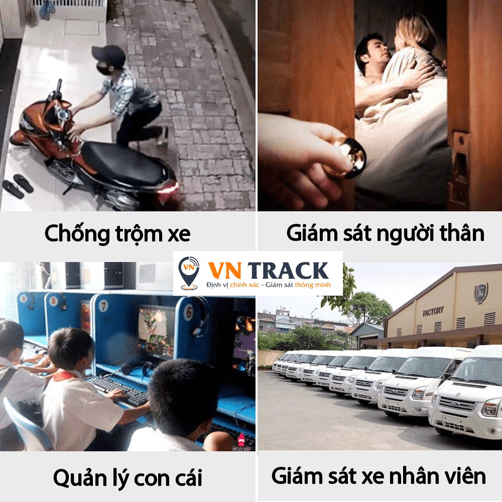 Thiết Bị Định Vị Xe Máy Ô Tô GPS Siêu Nhỏ VN08 | Chính Hãng VNTRACK