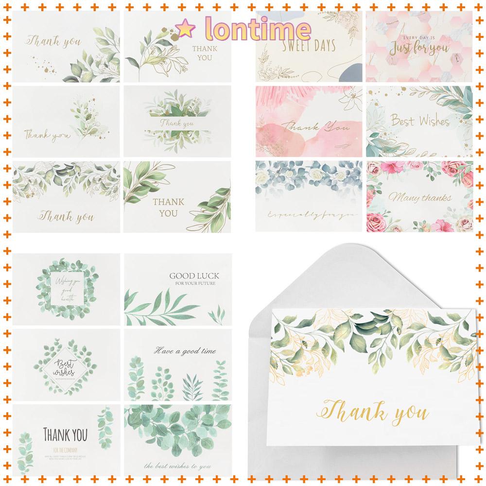 Set 6 thiệp mời với bao thư họa tiết hoa trang trí hội tiệc/đám cưới độc đáo