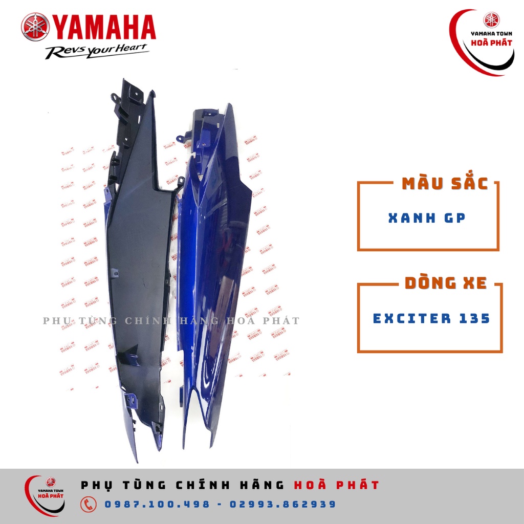 Ốp sườn Exciter 135 xanh GP chính hãng Yamaha 100%