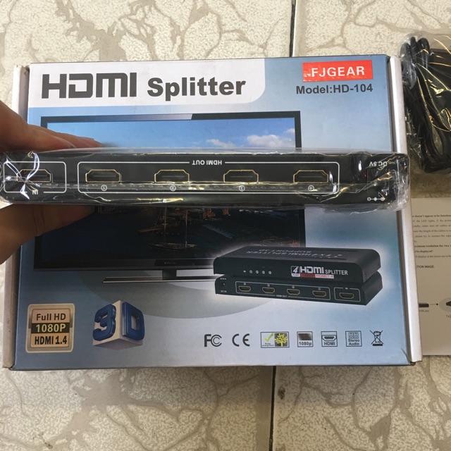 Bộ chia HDMI 1 ra 4 – HDMI Splitter 1x4 _ Hàng Chất Lượng _ giá tốt