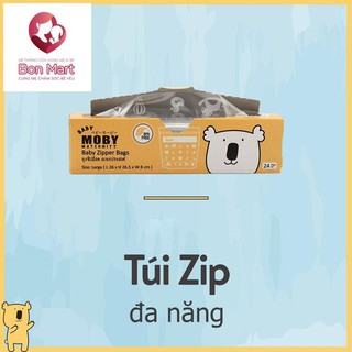 Túi zip đa năng Baby Moby (24 túi/hộp)
