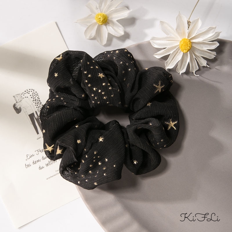 Dây Buộc Tóc Co Dãn Có Chi Tiết Ngôi Sao Phong Cách Hàn Quốc Cho Nữ