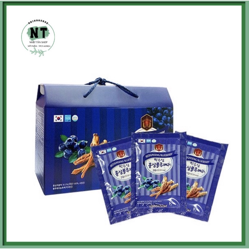 Nước Hồng Sâm Chiết Xuất Việt Quất Hansusam Hàn Quốc