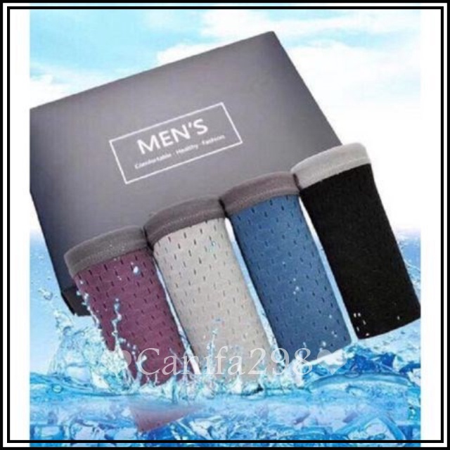 HỘP 4 QUẦN SỊP ĐÙI THÔNG HƠI THOÁNG MÁT DÀNH CHO nAM