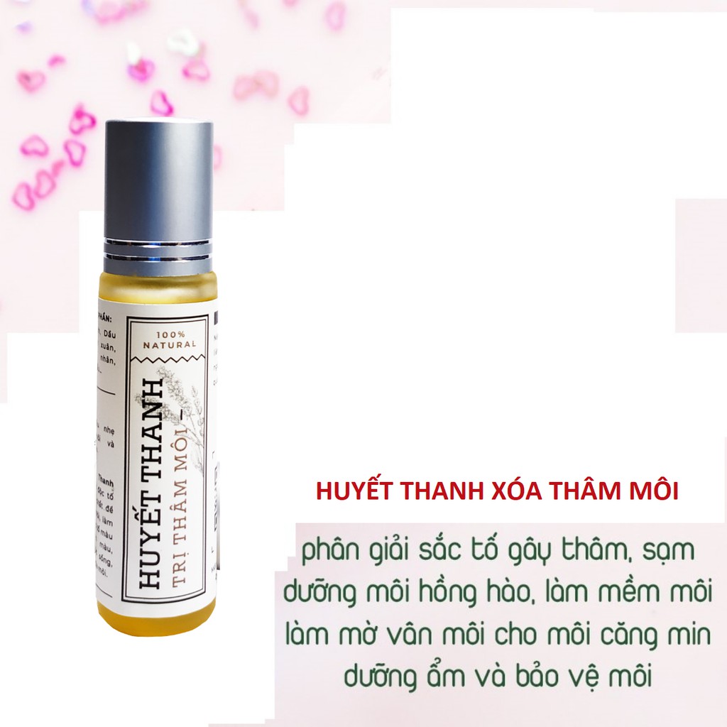 Combo Xóa thâm môi, dưỡng môi hồng xinh (Huyết thanh Xóa thâm + Dầu tẩy trang môi) - Handmade SR005 | BigBuy360 - bigbuy360.vn