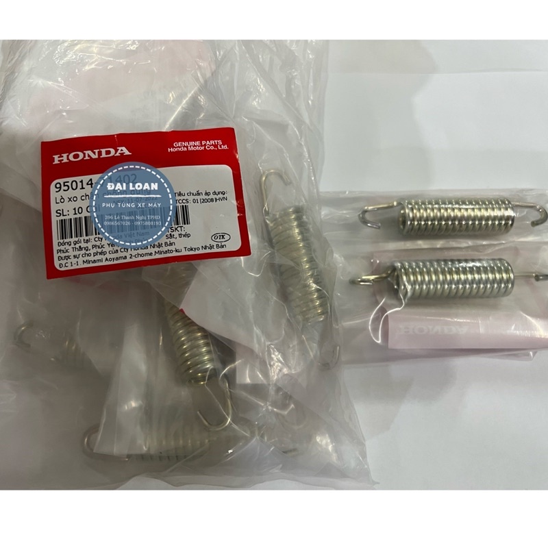 Lò xo chống đứng Dream, W, RS chính hãng. Móc chân chống đứng Dream chính hãng