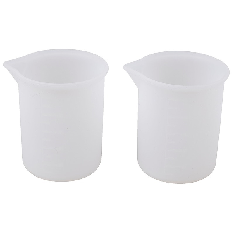 1 Cốc Đo Lường 100ml Bằng Silicone Dùng Cho Nhựa Resin / Pha Lê / Trang Sức Thủ Công DIY