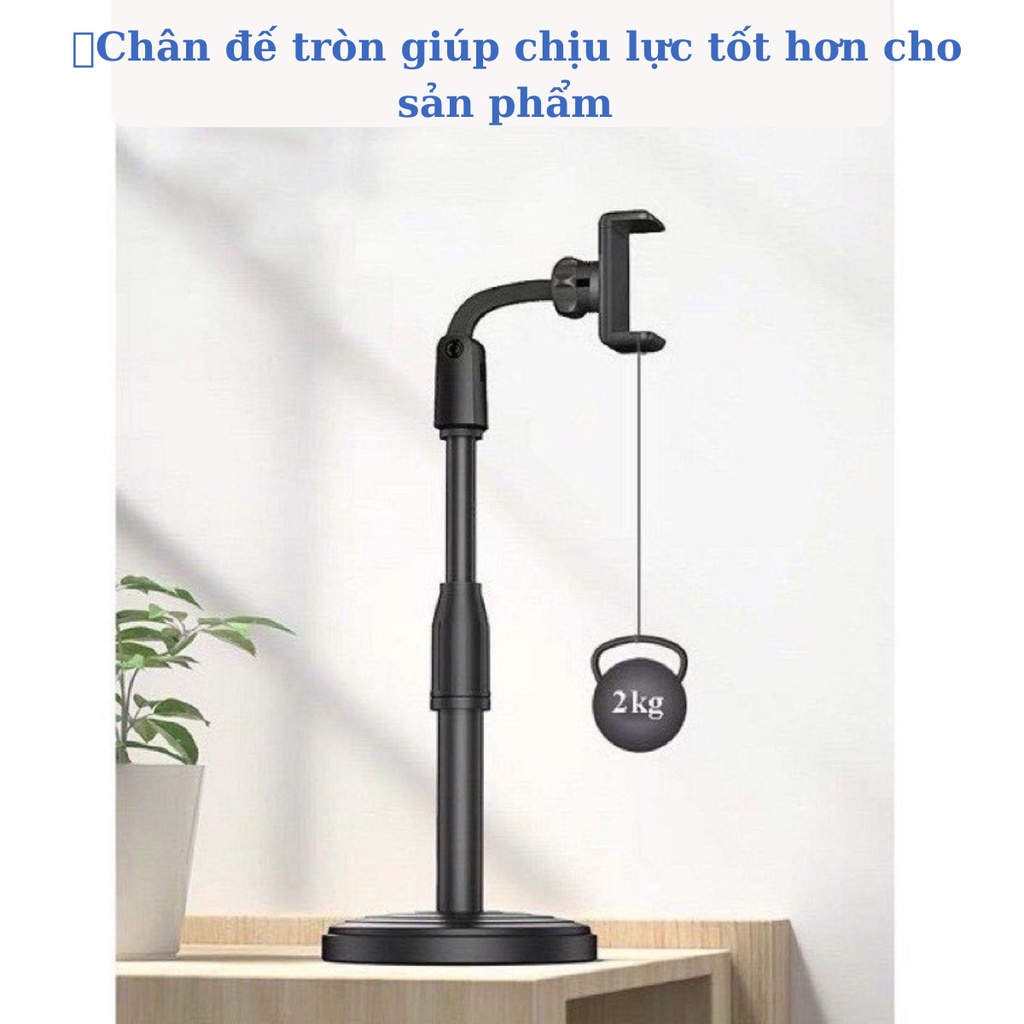 Giá đỡ điện thoại LIVEKING cao cấp bằng thép không rỉ Livestream Xem Video Ổn Định Xoay 360 Độ Quay Phim Ghi Hình